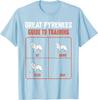 Great Pyrenees Guide To Training Funny Dog Lover Graphic Tee Casual Short Sleeve TShirt For Unisex Women