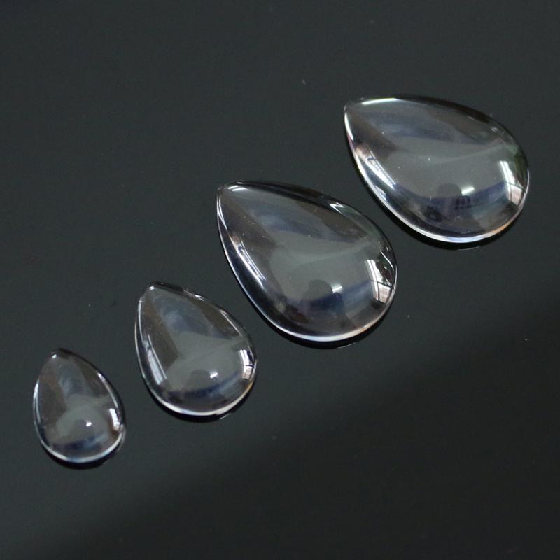 Wholesale Transparent clear Flat 25mm Round Glass Cabochons