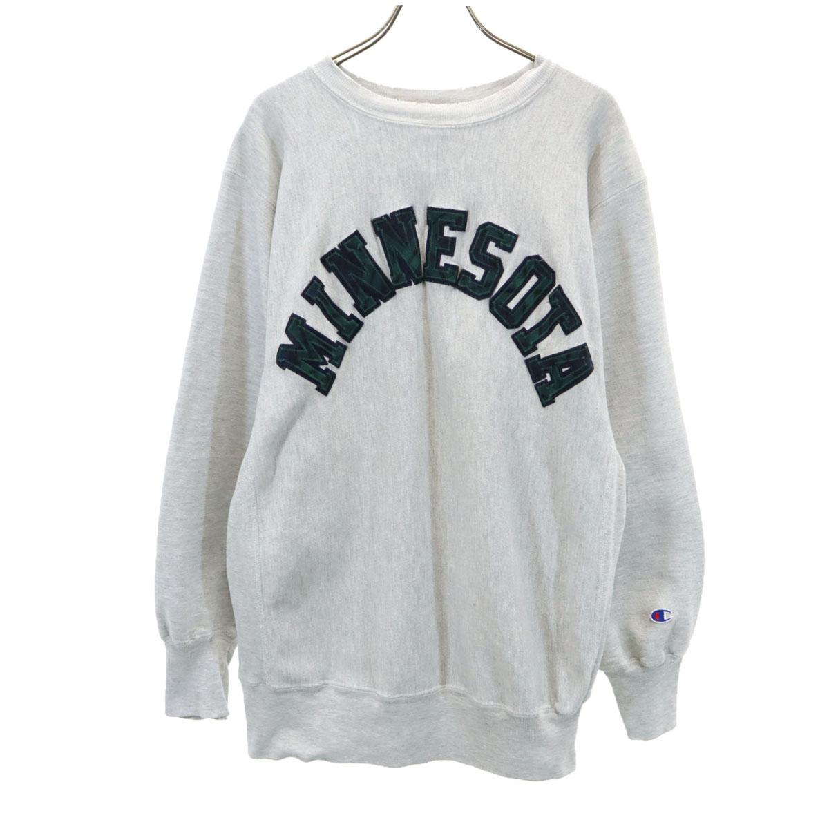 

Champion 90s Made in USA Reverse Weave Old Embroidered Tag Long sleeve sweat trainer Men s Used