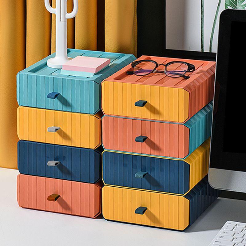 Durable Desktop Organizer Storage Box With Mini Drawer For Cosmetics And More
