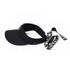 Monseuteoji Woman Viser Cap (Women'S Ribbon Sun Cap) Black Mc22Bv-68