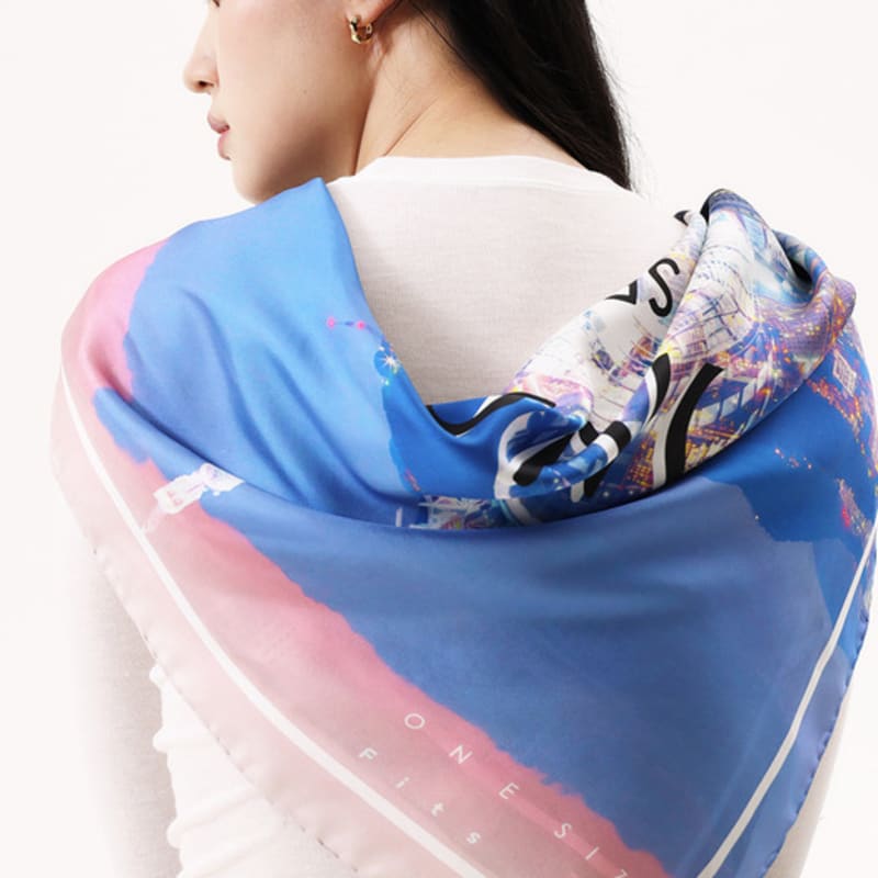 ONSZ Seoul Night View Silk Scarf