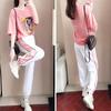 Summer Short-sleeved Sports Suit for Women, Fashionable and Trendy, Student Korean Style Casual Two-piece Summer Suit