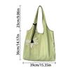 Sweet Women's Shoulder Bag Soft Shopping Bags Makeup Bags Solid Color Handbag  Girls