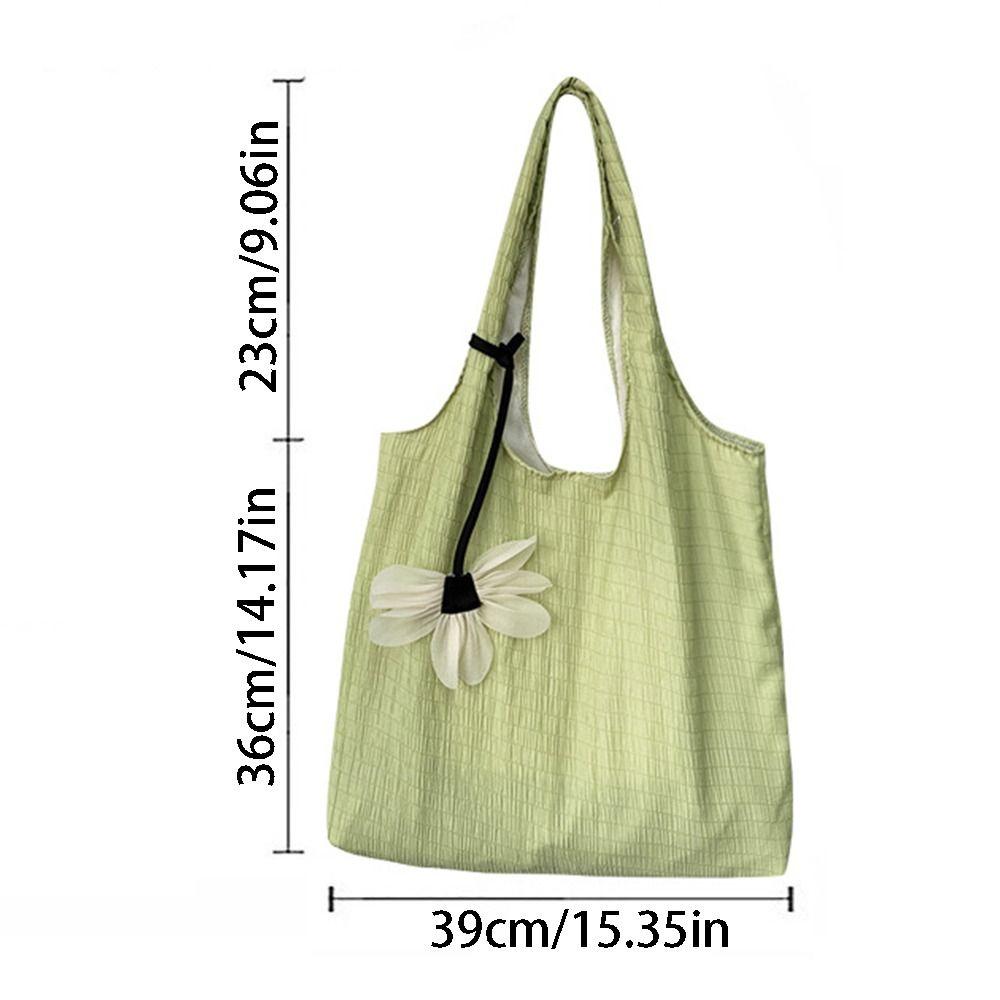 Sweet Women's Shoulder Bag Soft Shopping Bags Makeup Bags Solid Color Handbag Girls