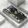 Wood Grain Golden Crane phone case s26 ultra case glass mobile phones for Samsung Galaxy S26 S25 S24 S23 S22 FE Ultra Plus