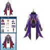 Genshin Impact Mona Cosplay Kostüm Komplettset Hochwertige Baumwolle Exquisite Details