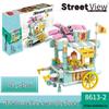2025 Street Scene Lego-Compatible Architecture Model: Educational Assembly Toy for Kids and Boys