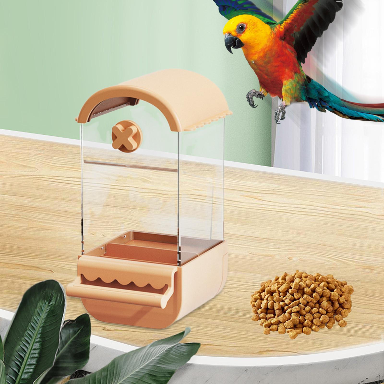 

Automatic Feeder Hanging Pet Cage Food Dispenser for Rabbit yellow and Genting
