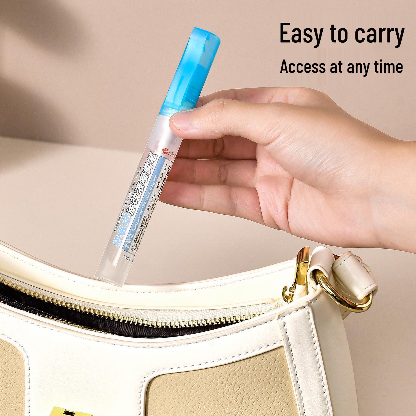 

SP Sauce Eco-Friendly Odorless Non-Toxic Thermal Paper Text Eliminator, Portable Pen-Type, 10ml