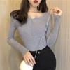2024 Autumn/Winter V-neck Women's Sweater - Celebrity Style, Ingenious Design, Knitted Top