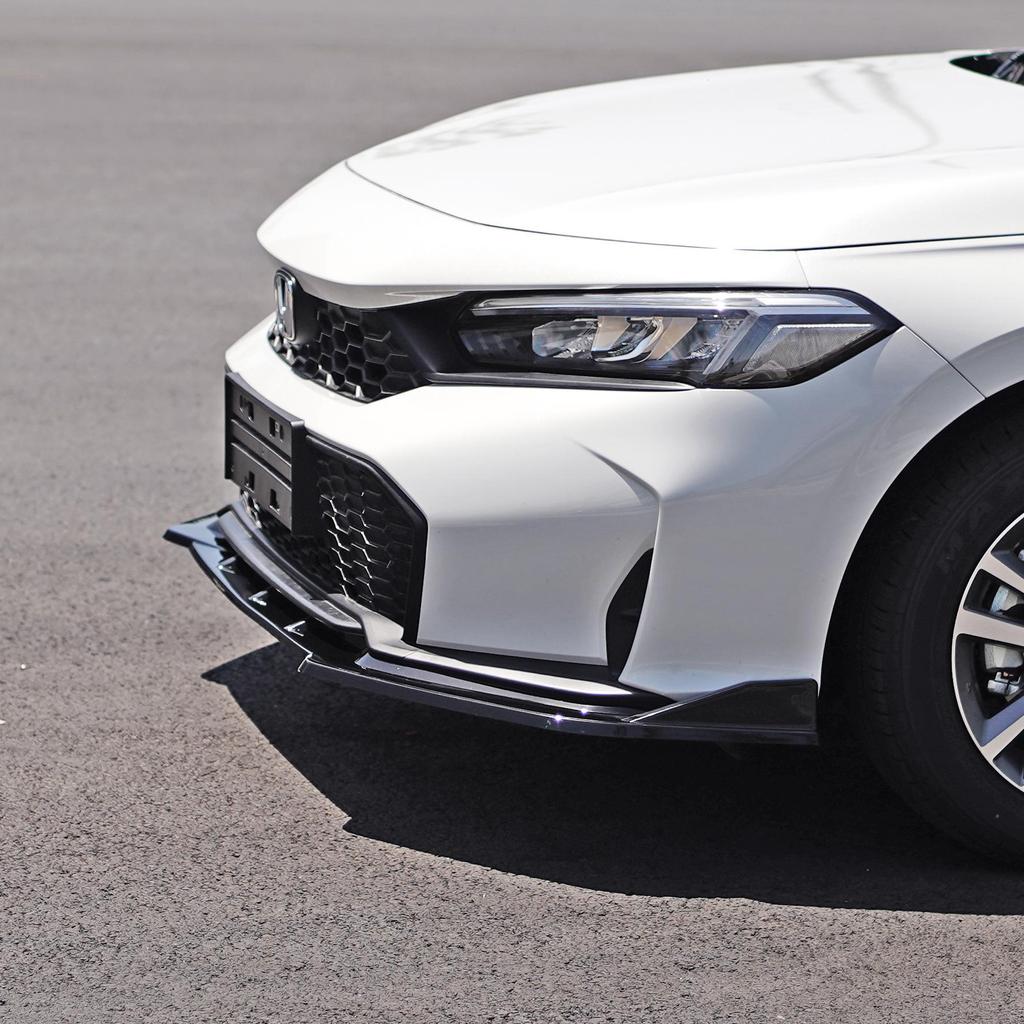 2025 Civic 11.5 Gen Front Lip & Body Kit: Integrated Splitter, No-Drill, Non-Destructive Installation.