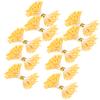 900Pcs Artificial Stamen Gypsum Orange Color Double End Simulation Bouquet Make Accessories(3mm(13#) )