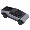 3 In 1 Wireless Charging Station Car Model 1:25 Scale Rotating Charger with Ambient Light for Phone Watch Earphone Gray