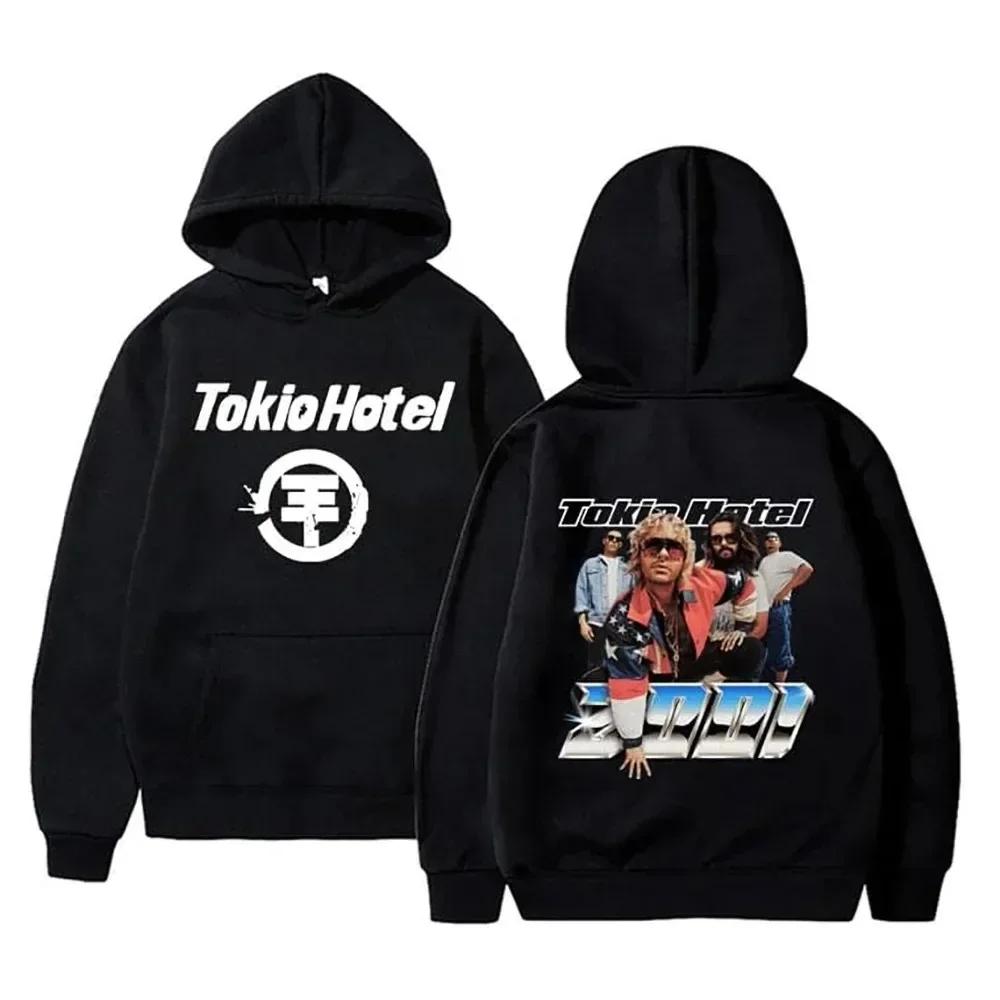 Kaulitz 89 Tokio Hotel Hoodies Rock Band Pullovers Bill Kaulitz Print Sweatshirt Hoodie Streetwear Tokio Hotel Sweatshirts