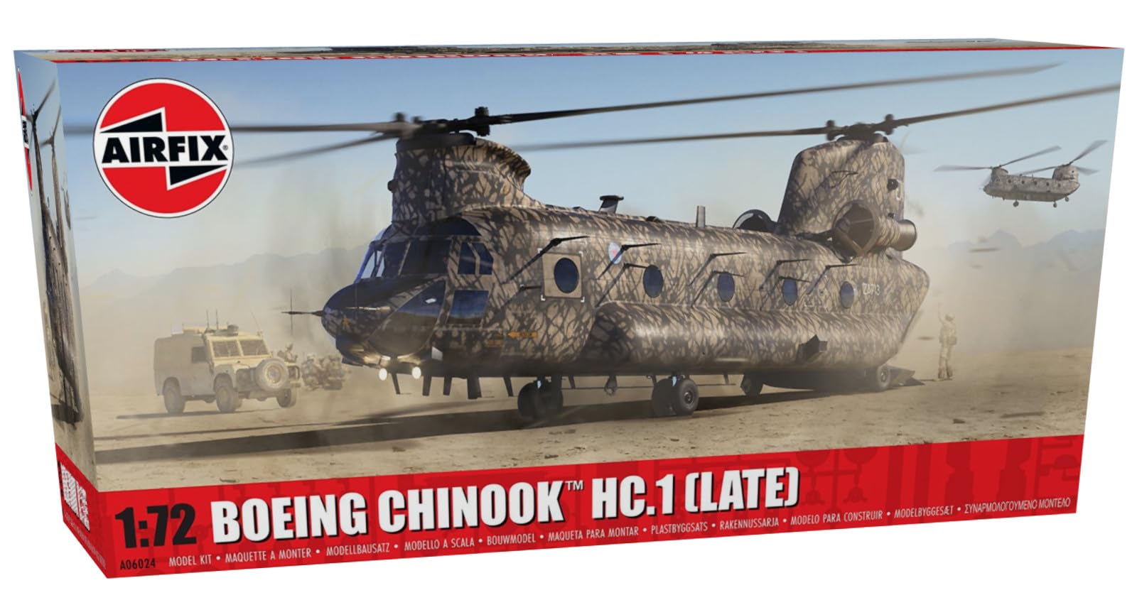 Airfix Boeing Chinook Поздняя модель Пластиковая модель X6024 1/72 HC.1 (Вертолет)
