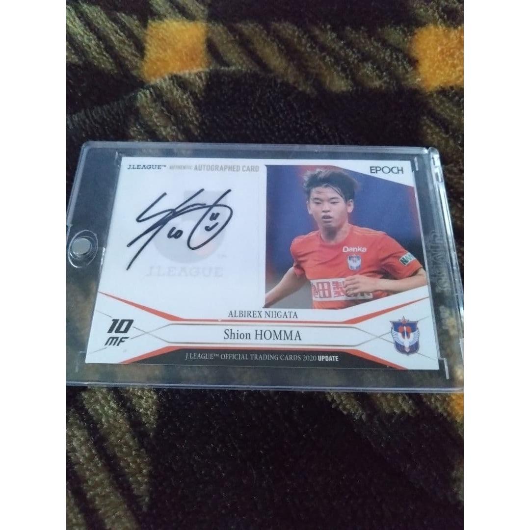 Shion Honma Autograph J League Official Trading Card EPOCH