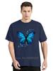 Mens Clothing Colorful Butterfly Petal Oversized Tshirt Short Sleeve Round Cotton Tshirt Cute Graphic Fitness T Shirt Female