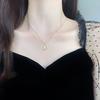 All-body Oval Necklace Japanese and Korean Simple Temperament Fashionable and Versatile Niche Collarbone Chain for Women