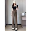 Suit Pants for Women In Spring and Autumn New High Waist Drape Straight Slimming Wide-leg Long Trousers