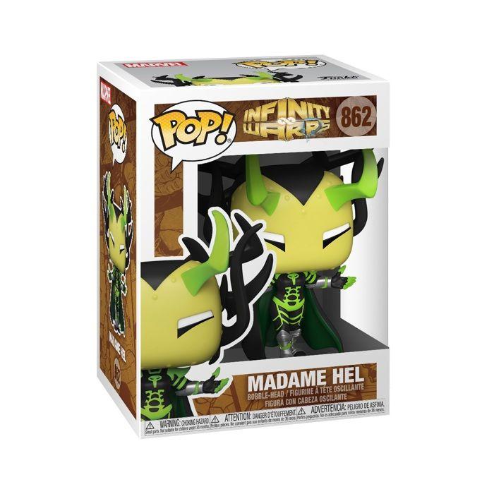 Figurine POP Marvel Infinity Warps Madame Hel - Funko - Noir - 9cm