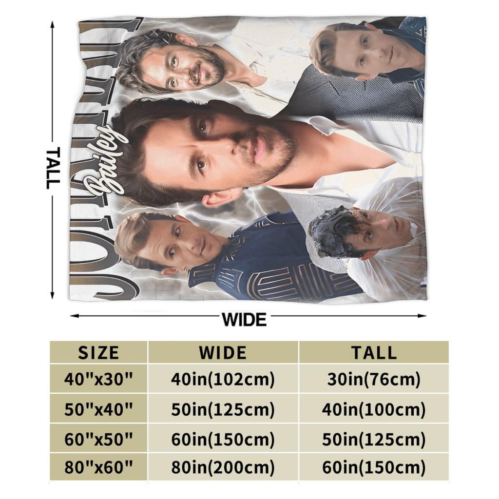 Jonathan Bailey Blanket  Warm Fluffy Plush Throw Blanket For Students Home Decor Flannel Bedspread Bed Cover