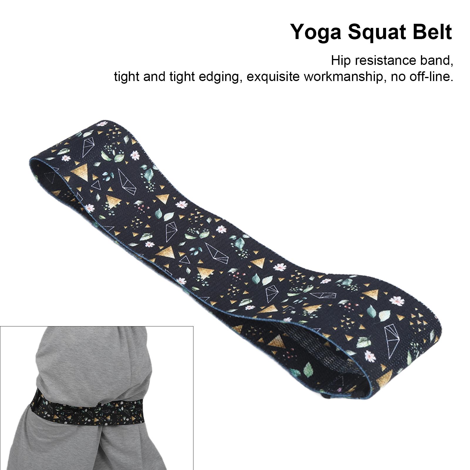 Squat Belt Non Slip Flexible Thickening Exercise Resistance Bands for Legs and Butt