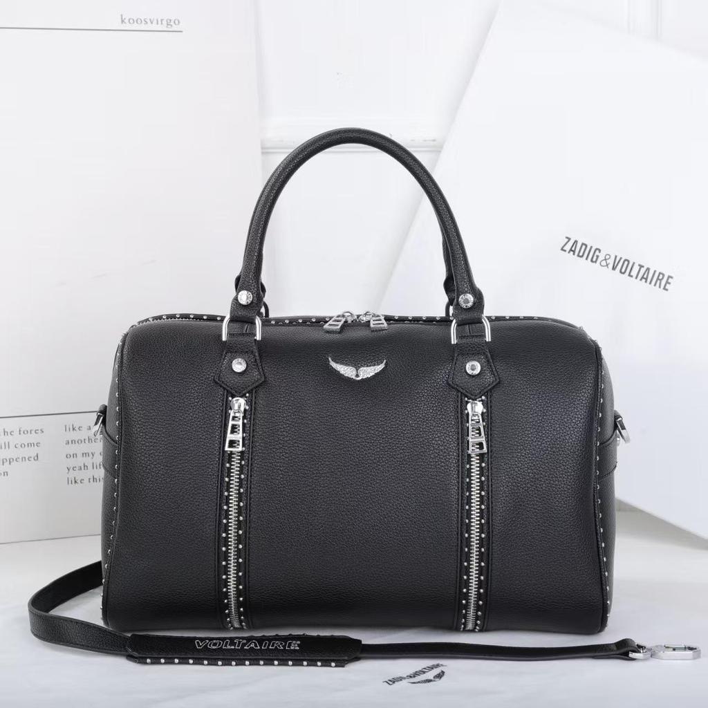 2025 ZV Fashion Women's Studded Boston Crossbody Handbag