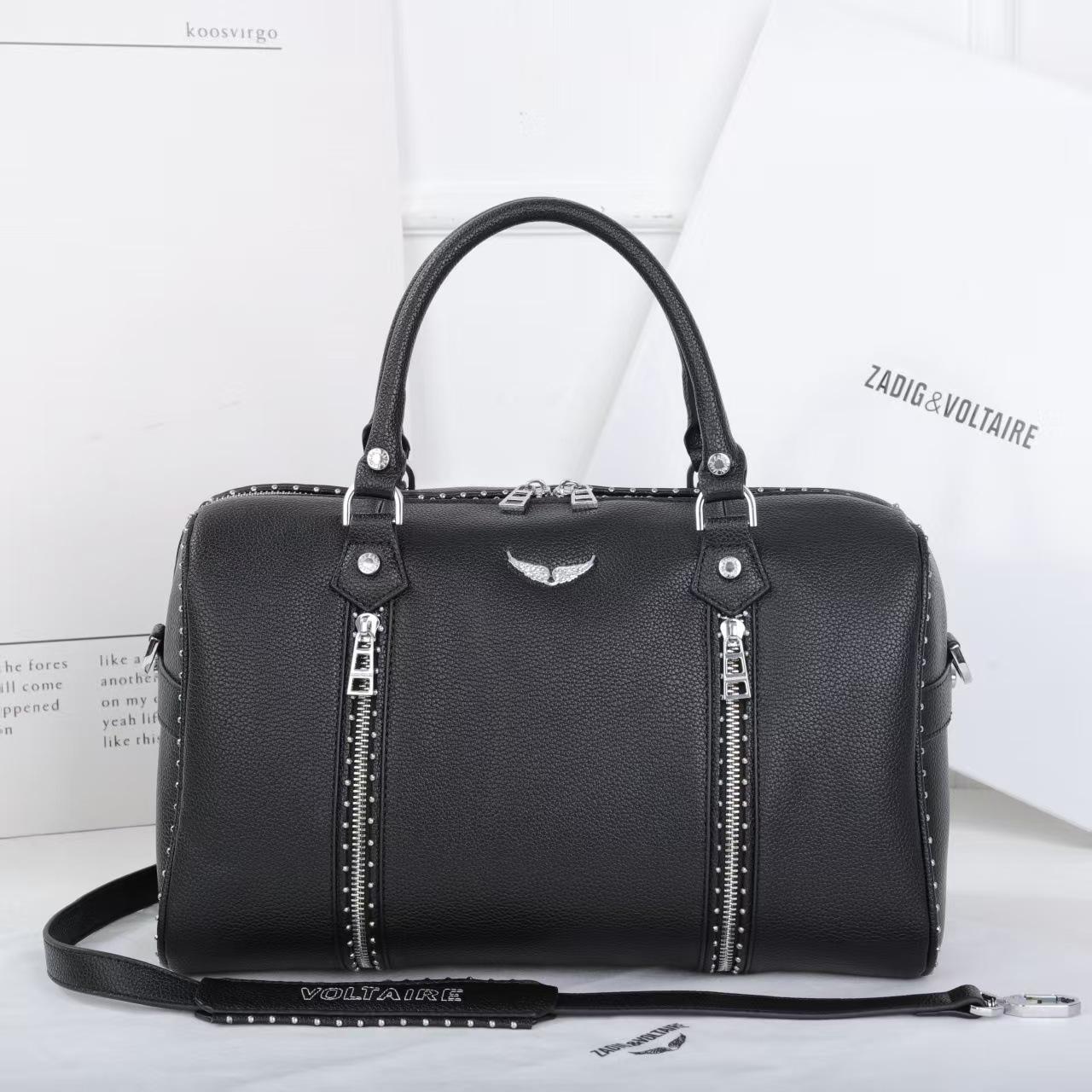 2025 ZV Модная женская сумка-кроссбоди Бостон с заклепками 34x17x21 cm