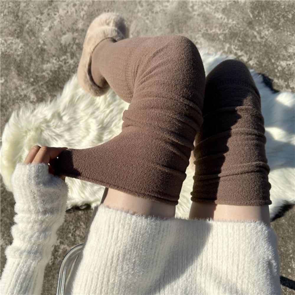 Milk White Warm Stockings Autumn Winter Long Knee Sock Women Long Socks Jk College Accessory