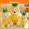 Soft Cuddly Pineapple Winnie The Pooh Bear Plush Toy Yellow Xmas Kids Gift