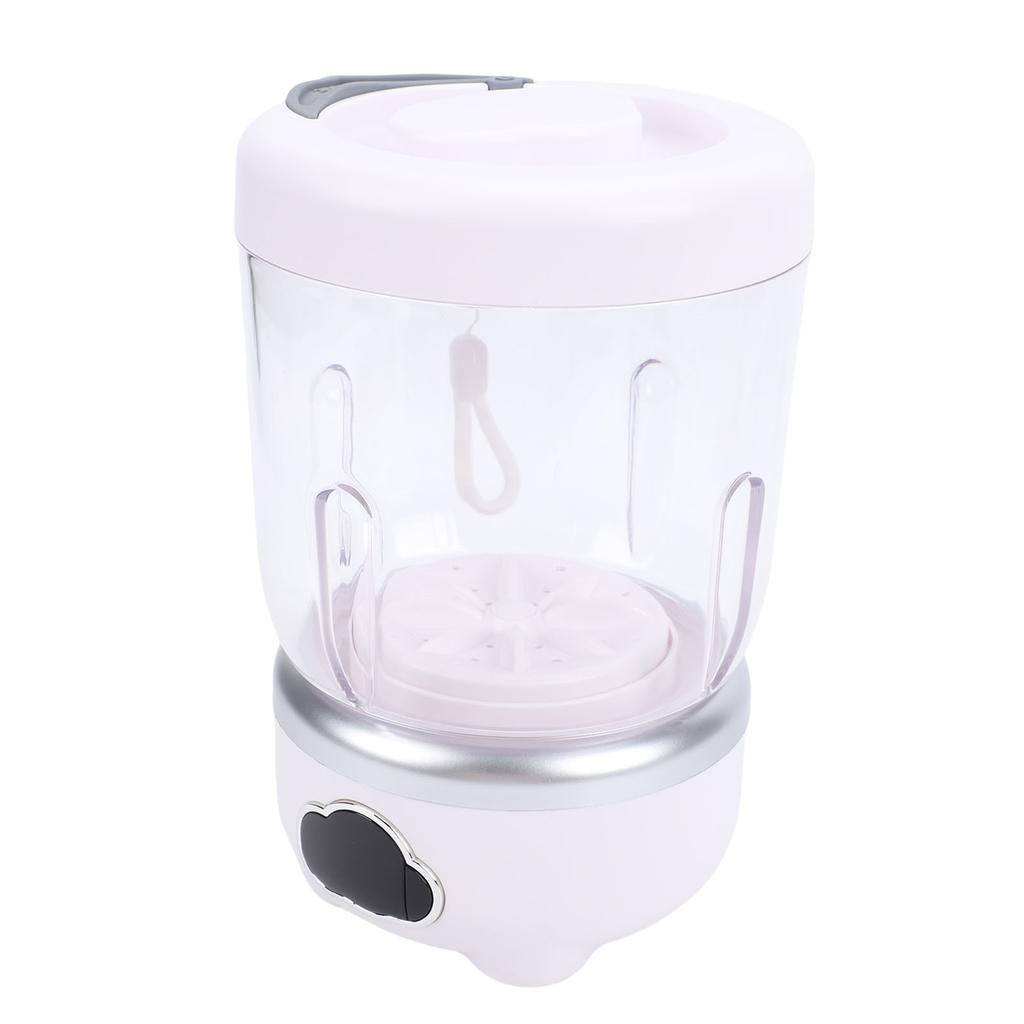 Underwear Washing Machine White Color 3 Modes Foldable 1.6L Portable Cordless Underwear Washer