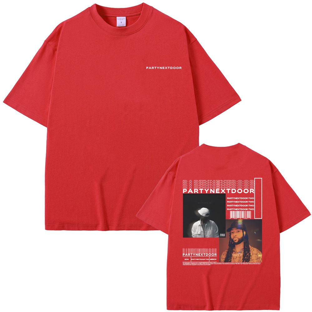 Rapper Partynextdoor Partynextdoor Dvě Alba Oboustranný Potisk Tričko Pánské Hip Hop Vintage Trička Pánské Nadměrné Streetwear