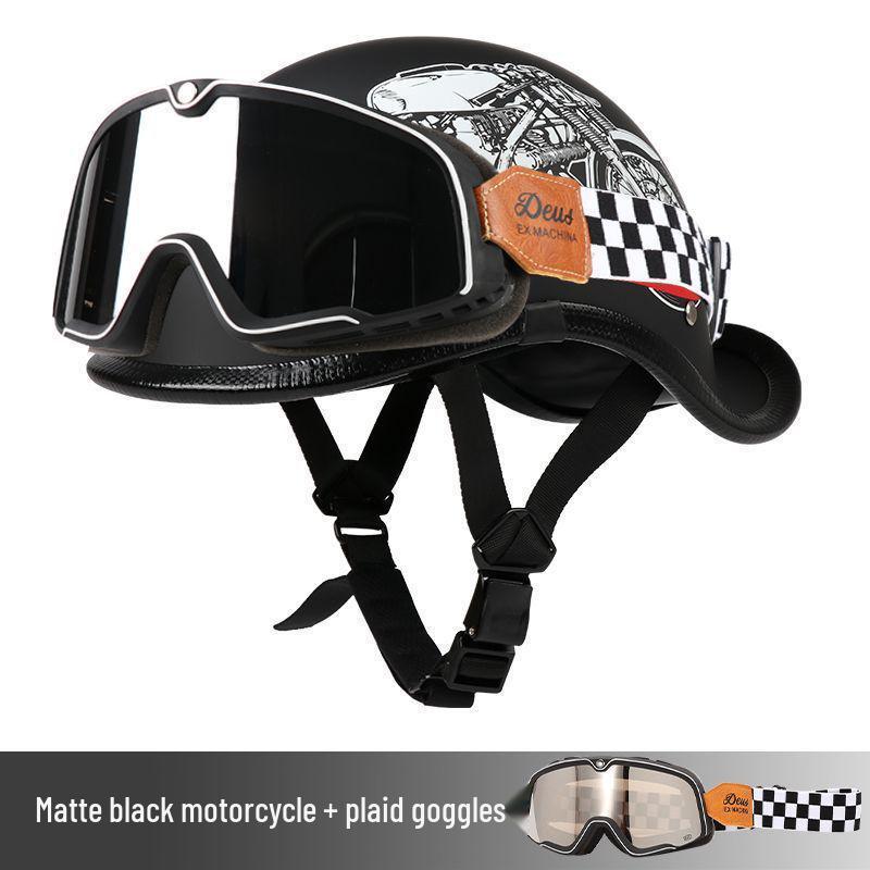 G3F Retro Japanischer Aufgebogener Heckhelm: Herren- & Damen-Cruiser-Helm für Radfahrer