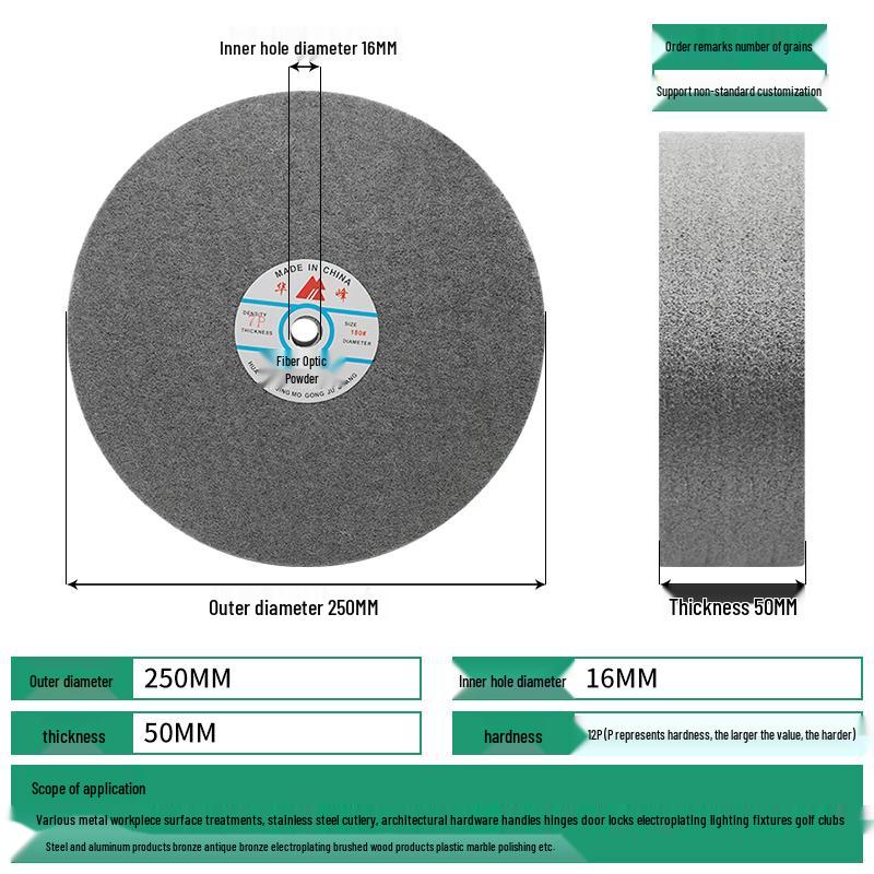 Huafeng Nylon Fiber Polishing Wheel - Sizes 150 to 350