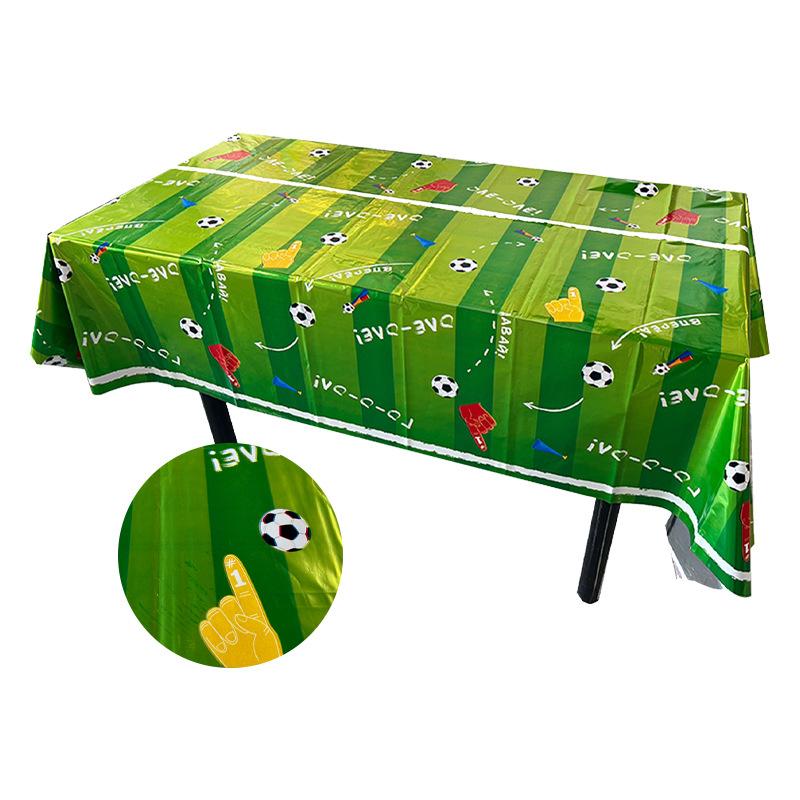 

Football Theme Tablecloths Football Birthday Party Decorations Football Rectangular Plastic Table Cover for Game Day Parties 137x183cm