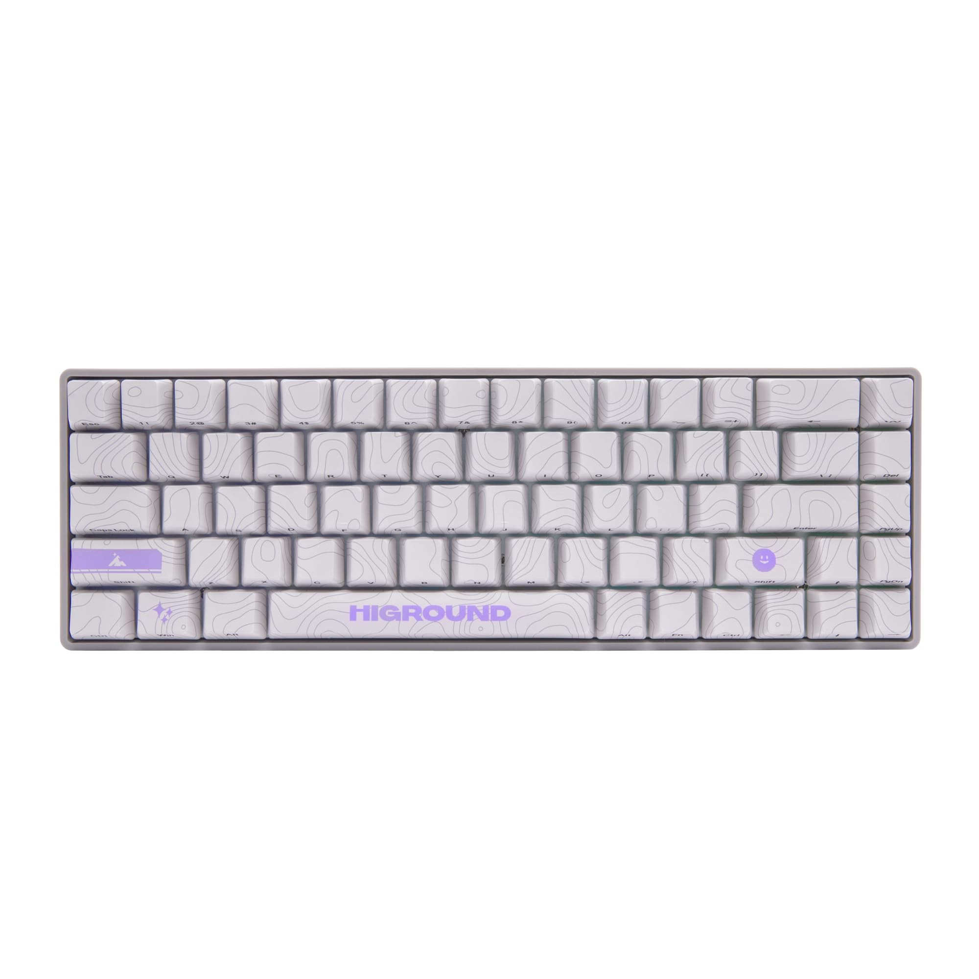 

Higround Basecamp 65HE RETROSUPER Mechanical USB Wired PC Gaming Keyboard with Gateron Magnetic Programmable Deep Creamy Official Japanese Distributor білий