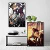 1pc Nordic Kingdom Hearts Anime Poster Self-adhesive Art Waterproof Paper Sticker Coffee House Bar Room Wall Decor
