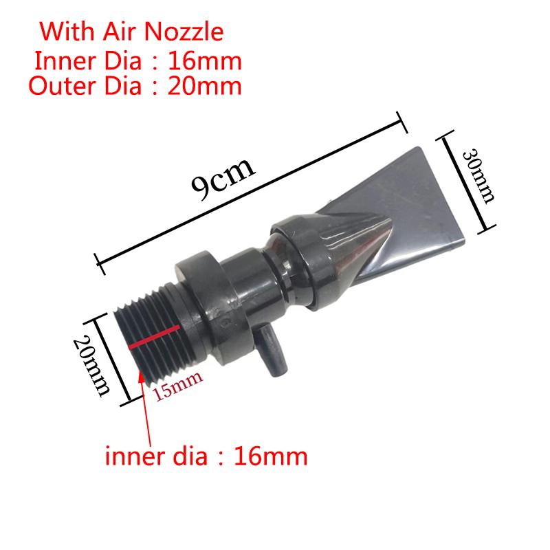 

Fish Tank Pump Duckbill Nozzle Adjustable Aquarium Filter Pump Rotating Water Outlet Return Pipe Connector Plumbing Fitting New