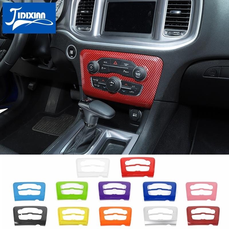

JIDIXIAN ABS автомобильный кондиционер, панель регулировки, декоративная крышка, наклейка для Dodge Charger 2015-2022, интерьер серебряный