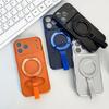 Matte Magnetic For Magsafe Case For iPhone 17 16 15 14 13 12 11 Pro Max 14 15 16 Plus Air Shockproof Stand Cover with Lanyard
