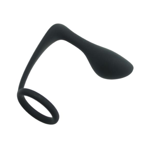 Silikonový masážní přístroj prostaty pro muže P-bod Anální kolík Zadek Kroužek na penis Pánská sexuální hračka