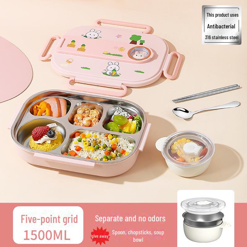 

«Детский изолированный ланч-бокс из нержавеющей стали марки 316 с отсеком для подноса»