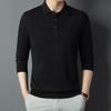 Men's Luxury Wool Sweater - Autumn/Winter Warm Casual Knit Shirt with Velvet Collar