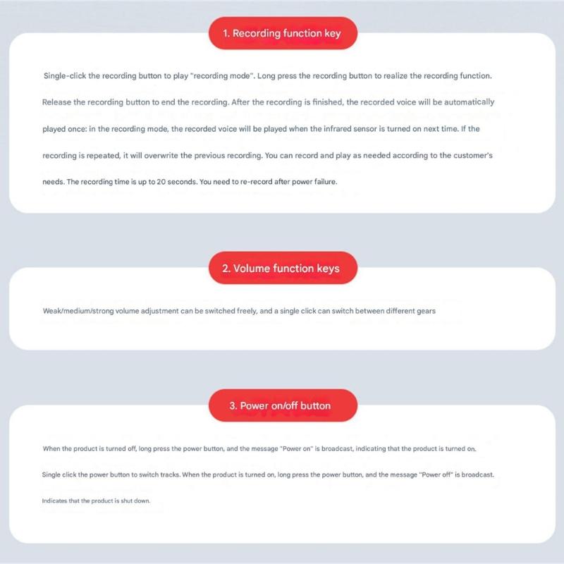 With Human Body Detection Customizable Voice Alerts And In Rechargeable Battery