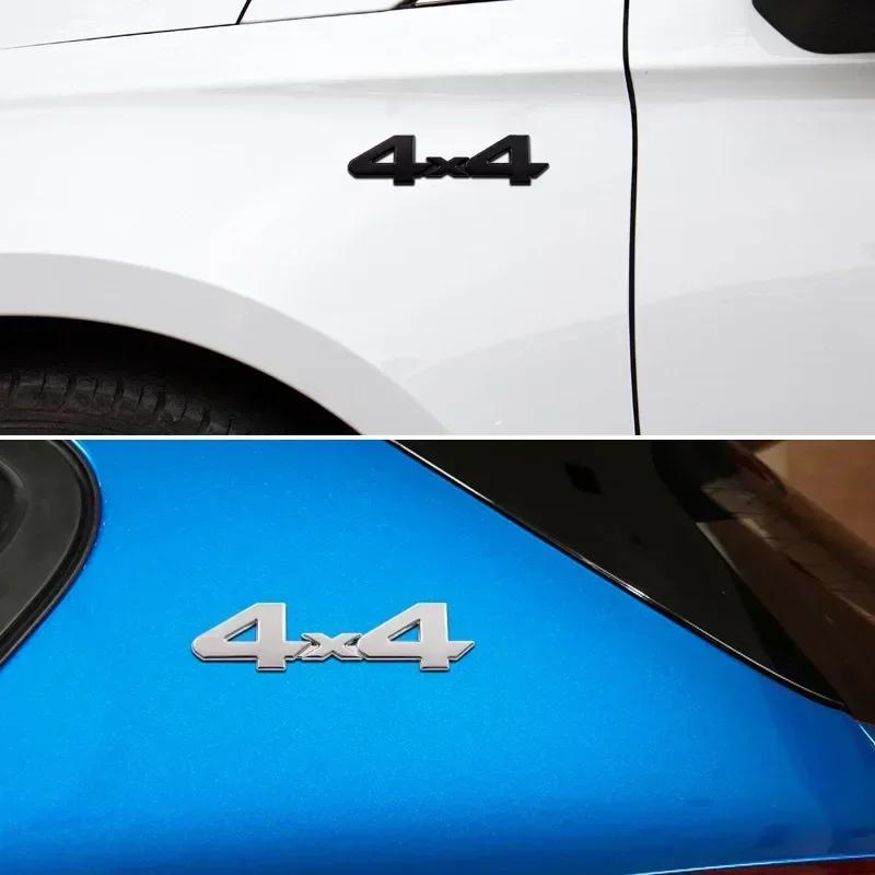 3D Metal 4X4 Logo Car Rear Trunk Fender Emblem Badge Sticker Decals For Toyota Jeep Dodge Car Accessories