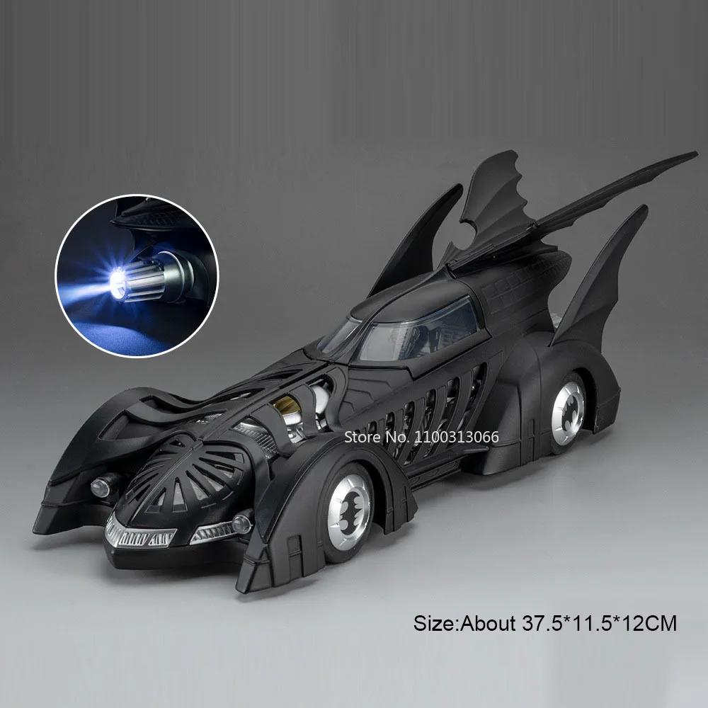 1:18 Alloy Batmobile 1995 Cars Diecast Toys Models with Spray Miniature Vehicles Doors Opened Light Music Car Boys Perfect Gifts
