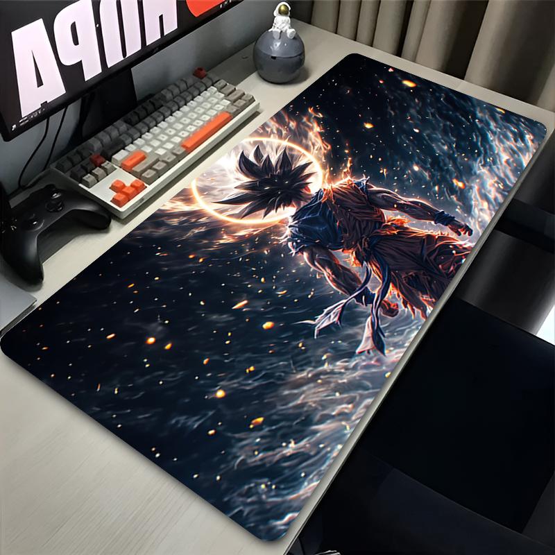 Anime Dragon Ball Mousepad HD Printing Computer Gamers Locking Edge Nonslip Mouse Pad XL Super Saiyan Goku Keyboard PC Desk Pad