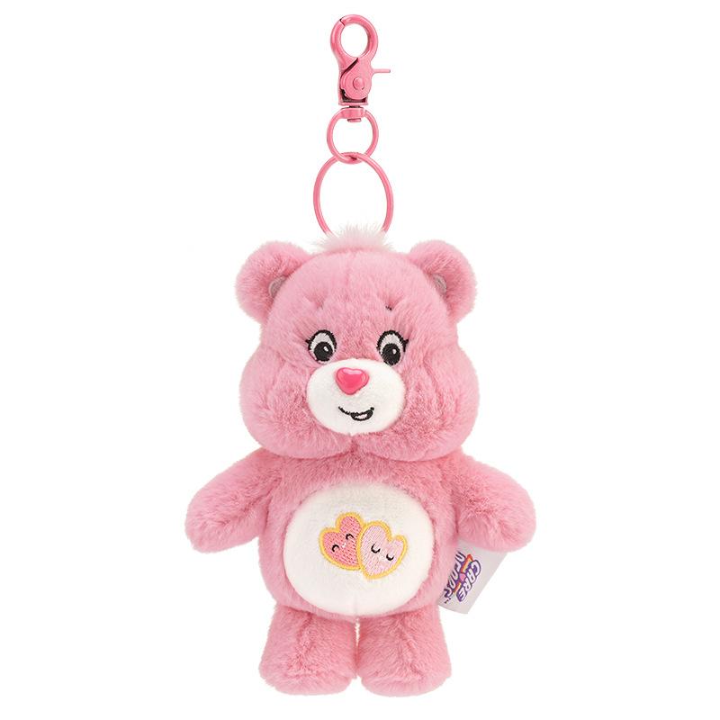 

New Genuine Love Bear Doll Plush Pendant Colorful Book Bag Hanging Decoration Rainbow Festival Cuddly Stuffed Fluffy Huggable Kawaii Comfort Adorable