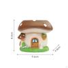 Mushroom House Planter Whimsical Resin Fairy Garden Ornament for Gardeners,
